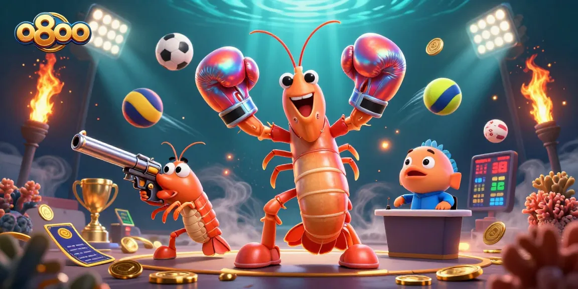 Experience thrilling gambling with o8oo in a vibrant underwater casino scene featuring animated sea creatures.