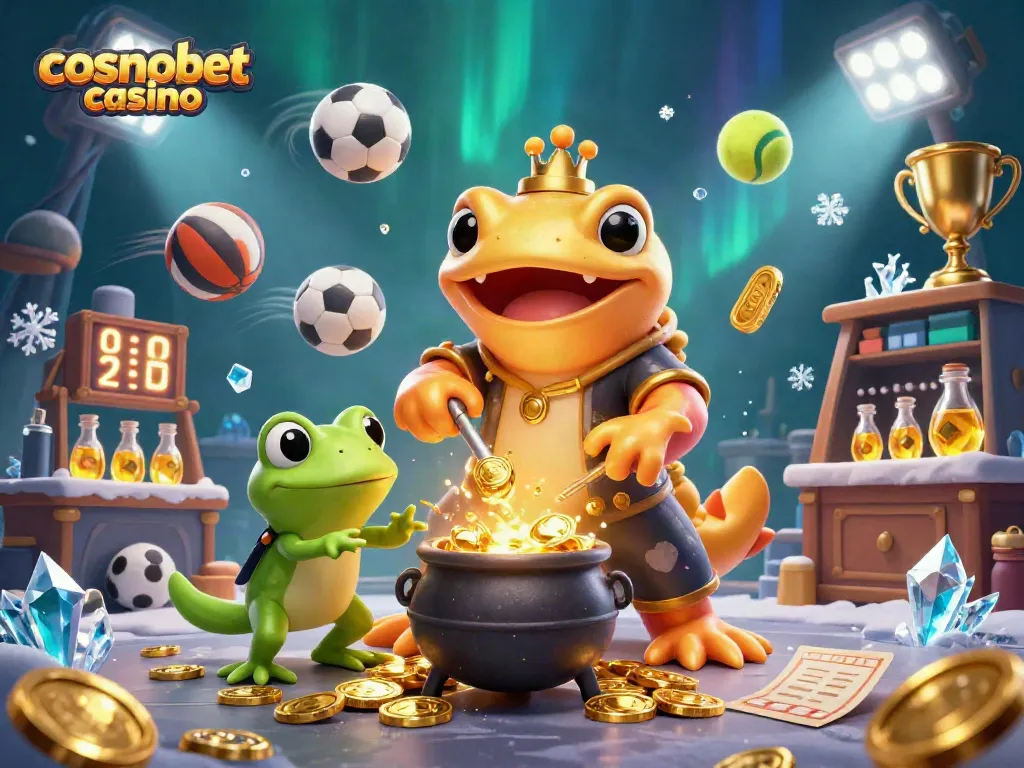 Experience cosmobet casino with a lively scene of alchemy and dynamic gaming elements.