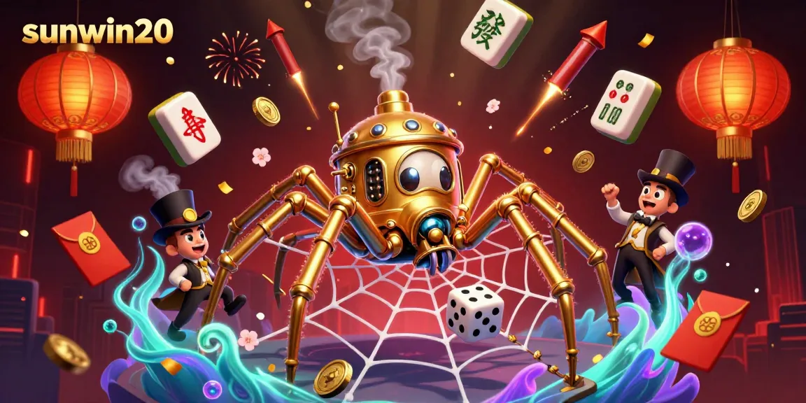 Experience the thrilling dynamics of sunwin20 with vibrant games and steampunk characters in a dazzling casino setting.