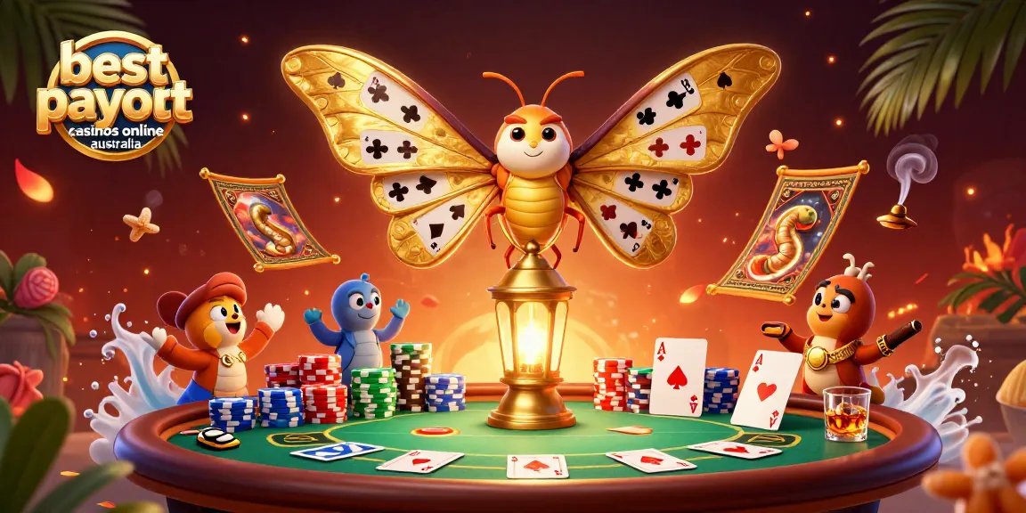Discover the best payout casinos online Australia featuring vibrant casino elements and themes.